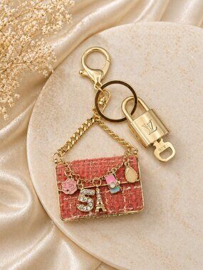 Authentic LV Gold Padlock 🔒 Unbranded Bag Keychain Charm for Louis Vuitton Bags